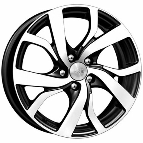 Диск K&k Палермо 6.5x16/5x105 D56.6 ET39 алмаз чёрный