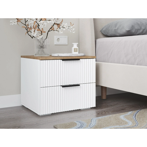 Тумба прикроватная Салерно лотос/дуб бунратти