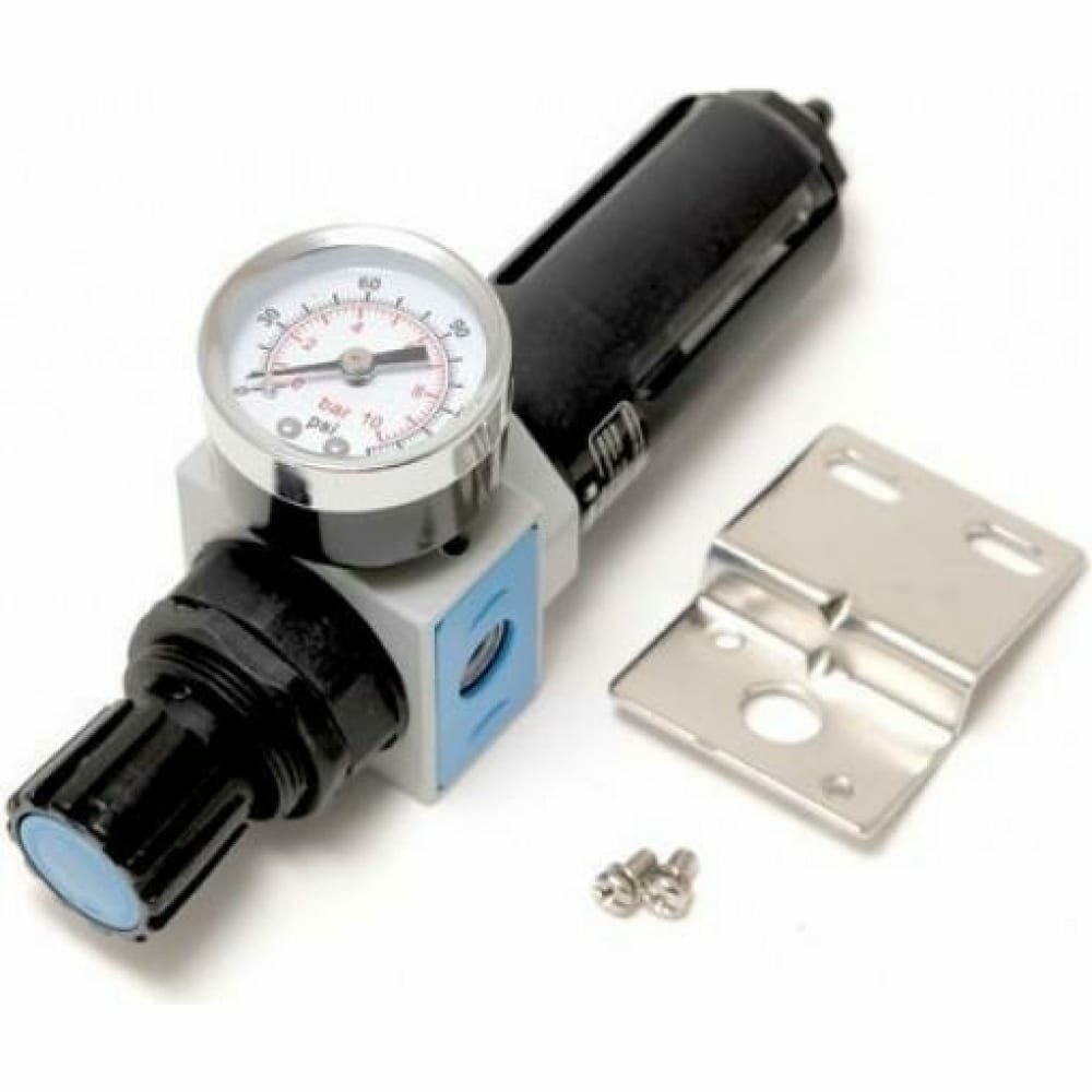 Фильтр-регулятор с индикатором давления для пневмосистем 1/4"(максимальное давление 10bar пропускная способность 200 л/мин температура воздуха 5-60С5