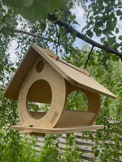 Изображение товара Кормушка для грызунов и птиц из фанеры 9мм