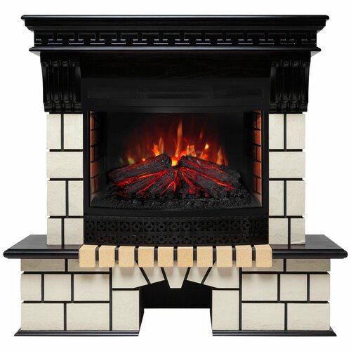 Электрокамин RealFlame STONE R 25/25.5 AO-287 с очагом Firefield 25 электрокамин real flame stone brick 25 25 5 ao 257 297 с очагом firefield 25 s ir