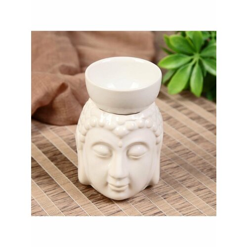 Аромалампа керамика Будда с чашей на голове микс 11,5х8х9 см аромалампа aspa love аромалампа в подарочной упаковке со съемной чашей