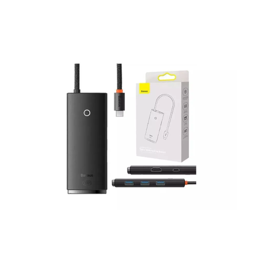Хаб Baseus Lite Series 5-Port Type-C HUB Docking Station Type-C to HDMIUSB303PD Black WKQX080201 3490₽