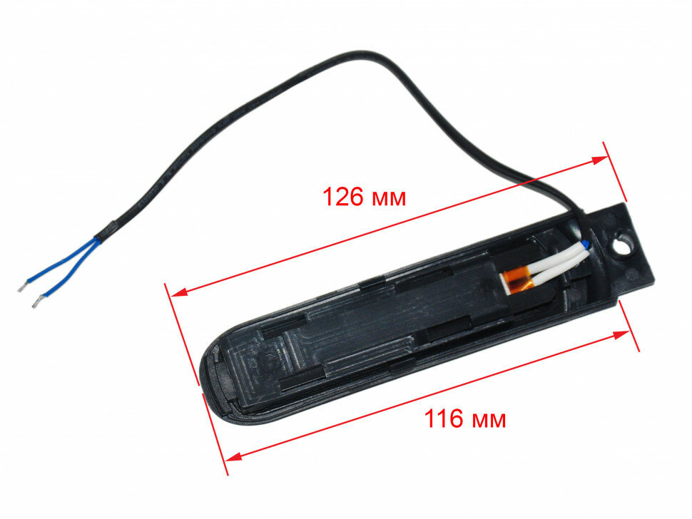 ТЭН верхний с корпусом выпрямителя для волос Redmond RCI-2314, RCI-2320 BLACK RCI-2314-HEATV-BLACK