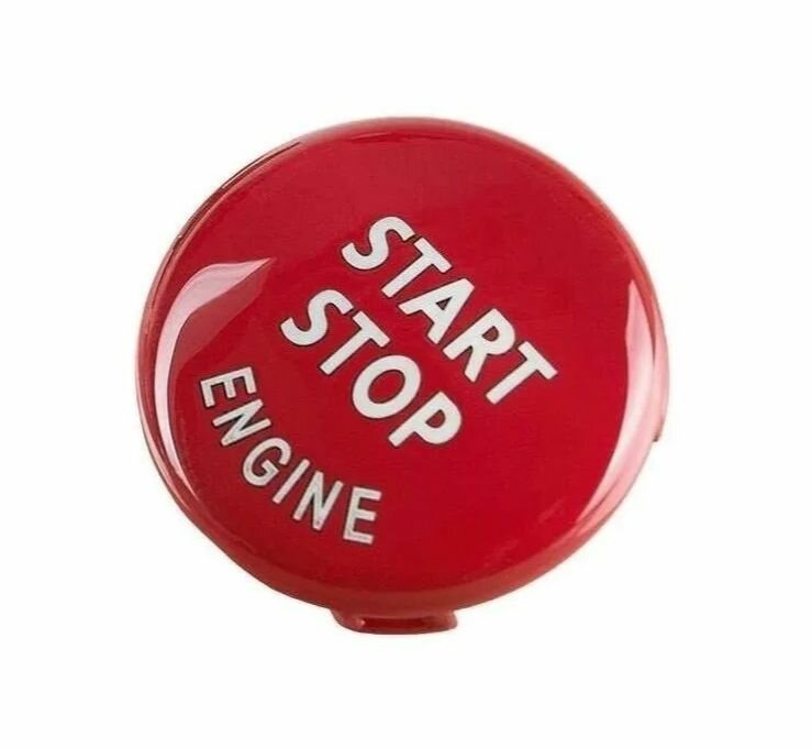 Старт-стоп кнопка включения и остановки двигателя E60 E70 E84 E90 E92 E93 - красная