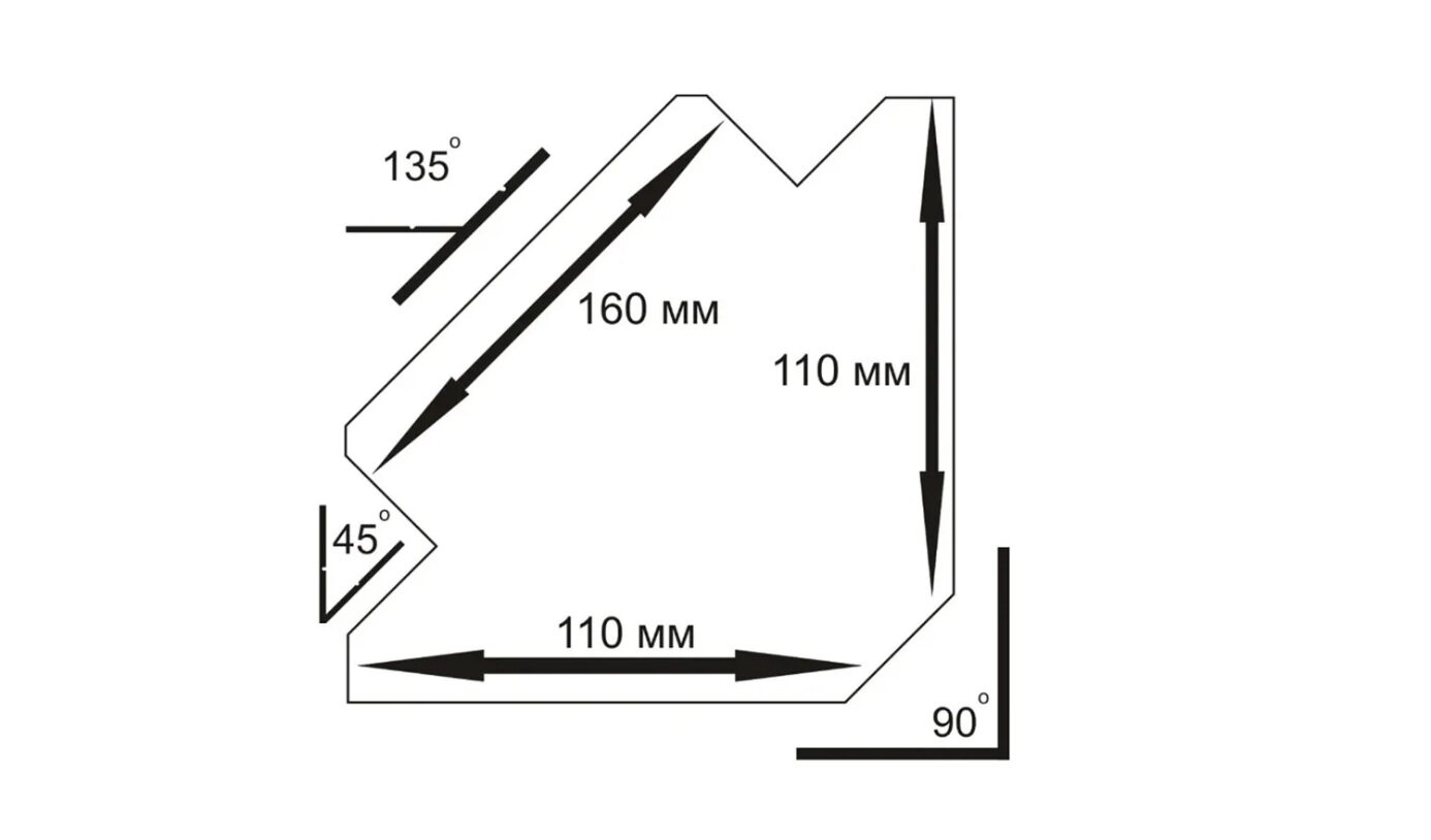 Магнитный уголок для сварки Brait 50 LB (110х110х160 22 кг)