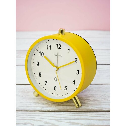 Часы настольные с будильником Elegant yellow