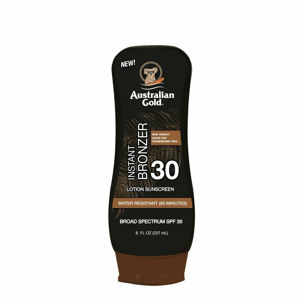 Солнцезащитный лосьон с бронзированием Lotion Sunscreen with Instant Bronzer SPF 30 Australian Gold