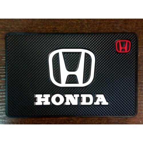 Коврик для телефона в машину хонда силиконовый HONDA черный