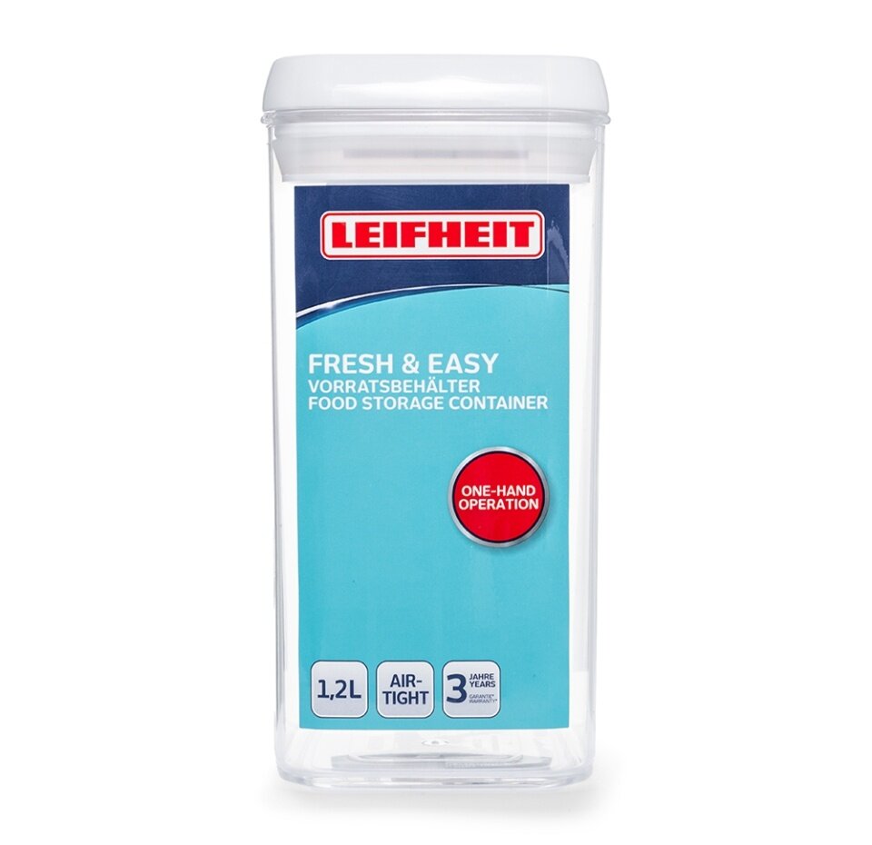 Leifheit Контейнер для хранения Fresh & Easy 31210, 1200 мл, 10x10x21 см - фото №16