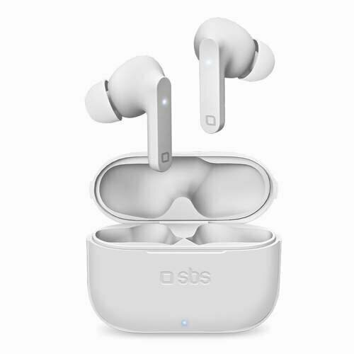 SBS Mobile наушники TWS Urban Pro, Bluetooth 5.0, белые беспроводные стерео наушники acefast t6 true wireless stereo headset цвет сапфирово синий