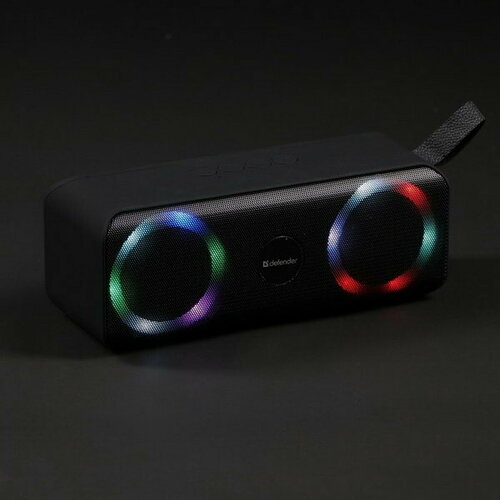 Портативная колонка Q1 10Вт 1200мАч BT FM USB microSD AUX подсветка 263200₽