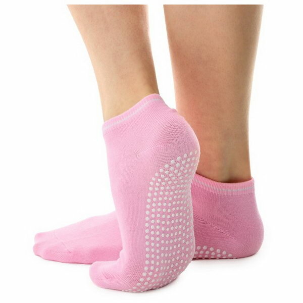 Носки для йоги р. 36-39, цвет розовый