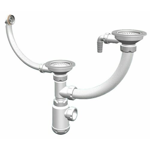 Сифон GranFest Grand с круглым переливом гофра СНР391-11-01 1705₽