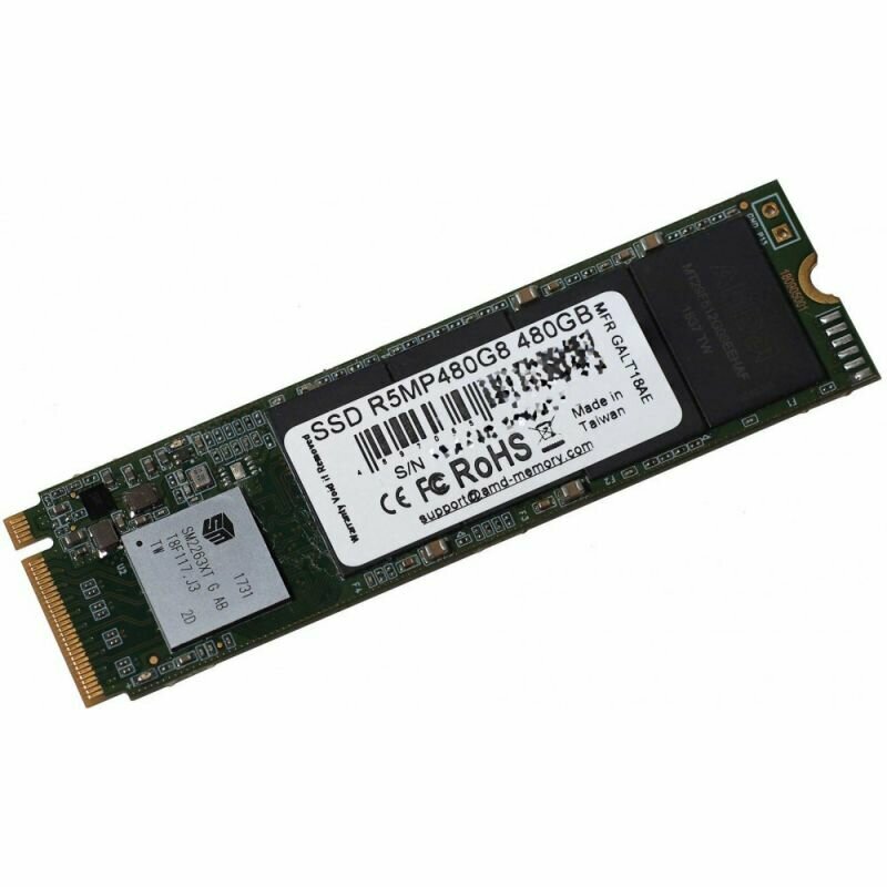 SSD накопитель AMD Radeon 480Гб/M.2/2280/PCI-E (R5MP480G8)