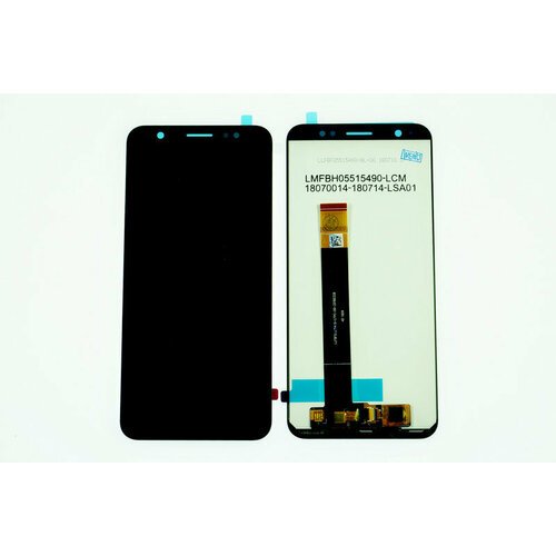 чехол накладка carbon fibre для asus zenfone max m1 zb555kl серый Дисплей (LCD) для Asus Zenfone Max M1+Touchscreen ZB555KL black
