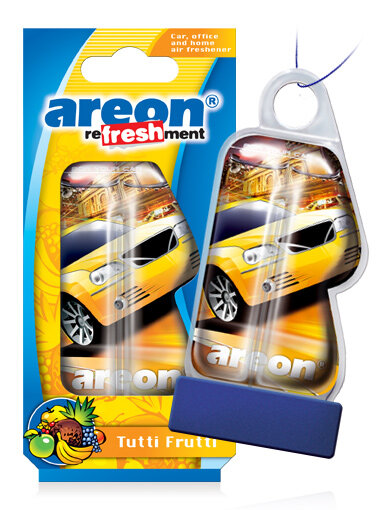 Ароматизатор подвесной гелевый REFRESHMENT LIQUID Tutti Frutti LC04  Areon 