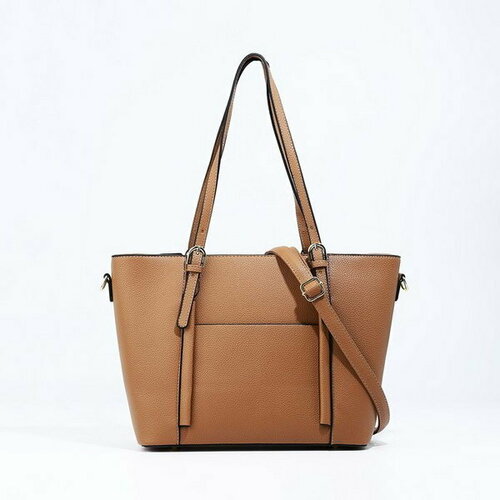 фото Сумка шоппер сима-ленд, коричневый сима-лэнд