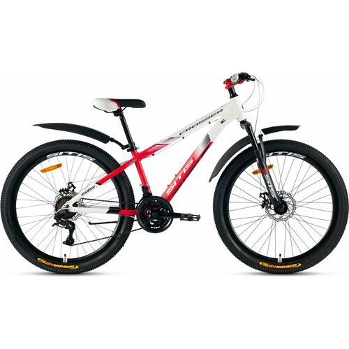 фото Велосипед sitis crosser scr26md 26" (2024) white-red-black