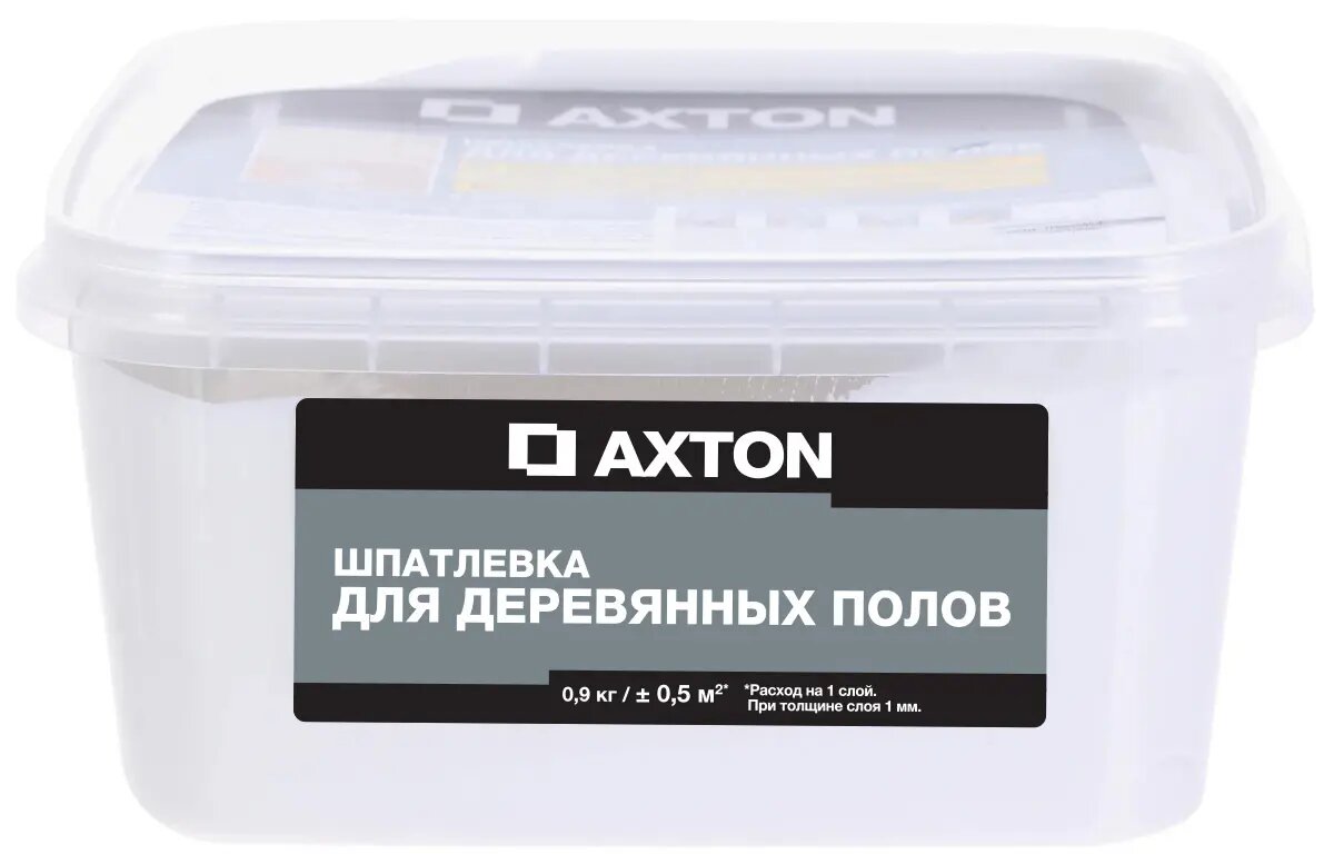Шпатлёвка Axton для деревянных полов 0.9 кг цвет белый