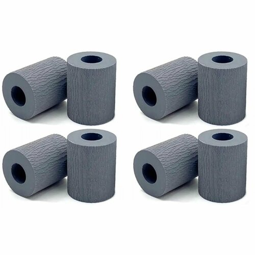 Сервисный набор резинок для роликов захвата бумаги (Черные) Kyocera FS-1100 - 8 шт.