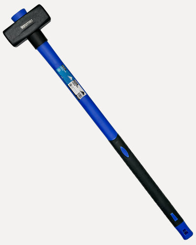 Изображение товара Кувалда VertexTools, 6кг, с фибергласовой рукояткой, квадратная, лакированная, сталь