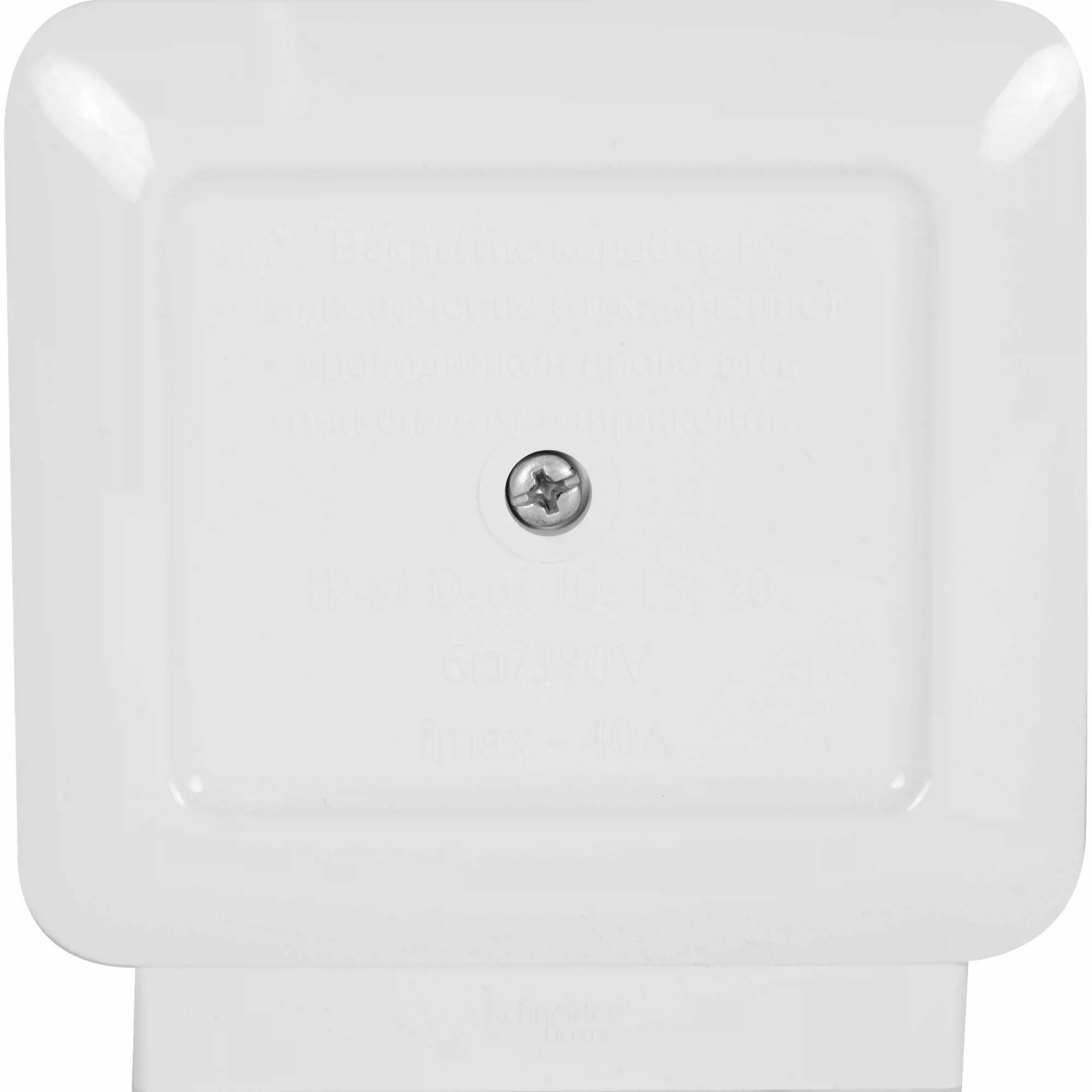 фото Распределительная коробка Schneider Electric открытая 100х100х35 мм 2 ввода IP44 цвет белый