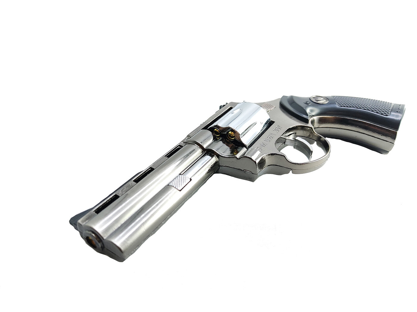 Зажигалка пистолет револьвер Colt Python компакт - фотография № 3