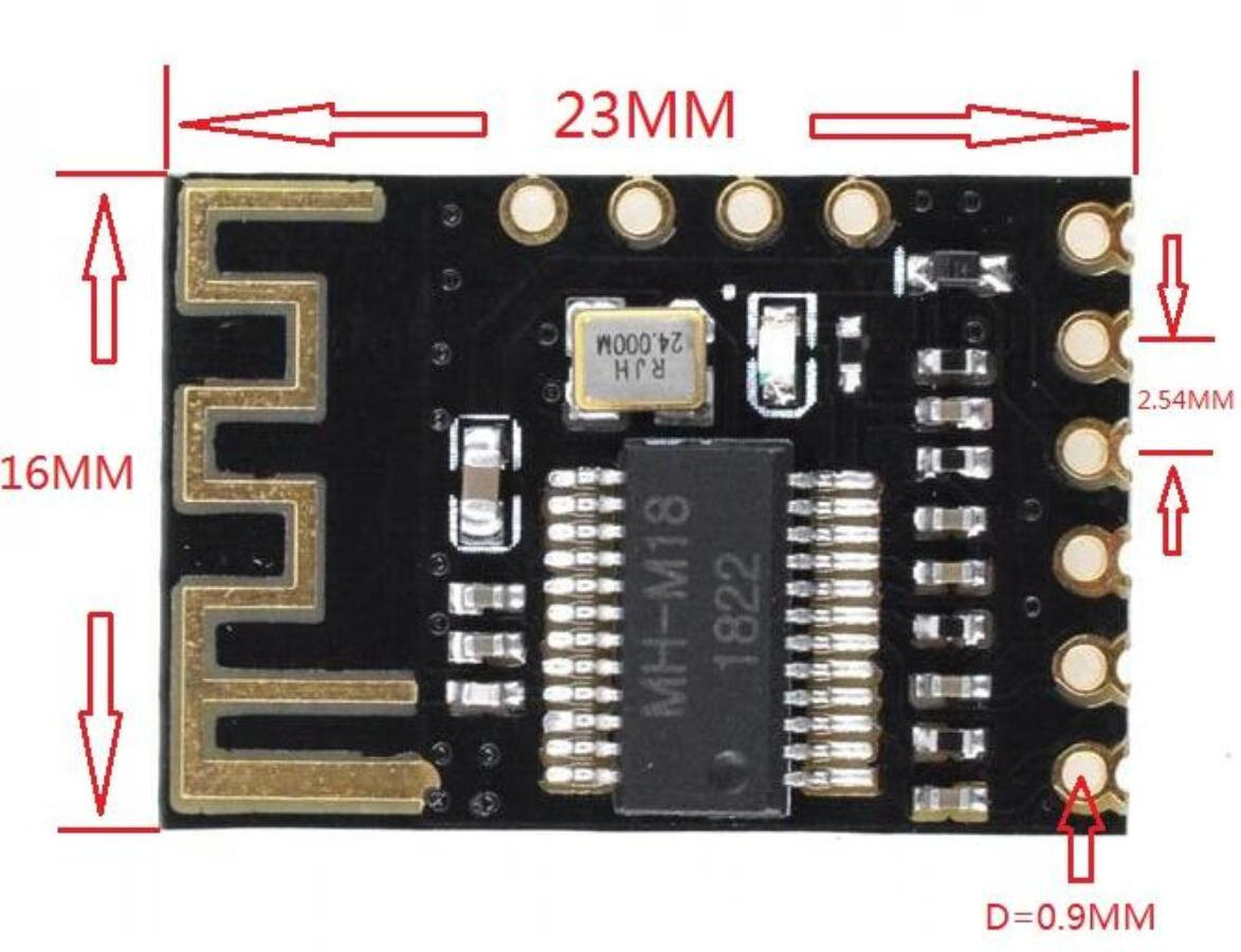 MH-M18 плата MP3 декодера Bluetooth 4.2