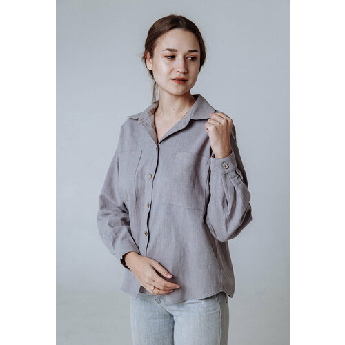 Рубашка Kinfolk Clothes, размер L, серый рубашка kinfolk clothes размер l 48 50 черный