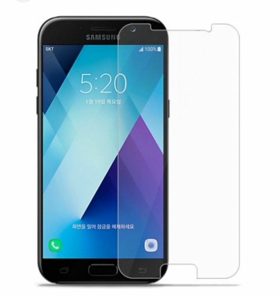 Samsung Galaxy A3 2017 a320 Защитное стекло 2D прозрачное бронестекло самсунг галакси а3 а320