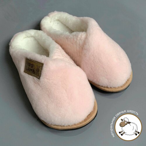 Тапочки Wool Lamb, размер 40/41, розовый