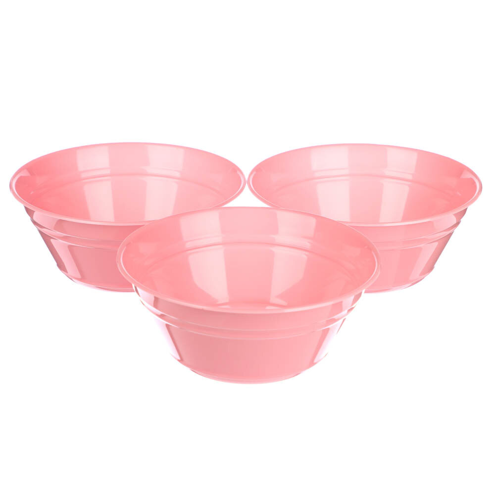 фото Набор салатников "9 штук" из пластика, 0,5 литра, цвет в ассортименте