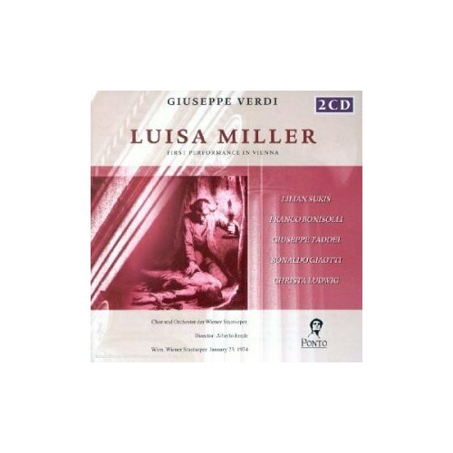 AUDIO CD VERDI: Luisa Miller - Bonaldo Giaotti