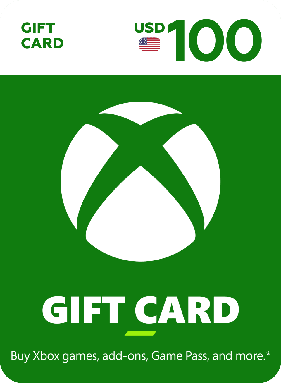 Пополнение счета Xbox на 100 USD ($) Америка / Код активации USD / Подарочная карта Иксбокс / Gift Card XBOX