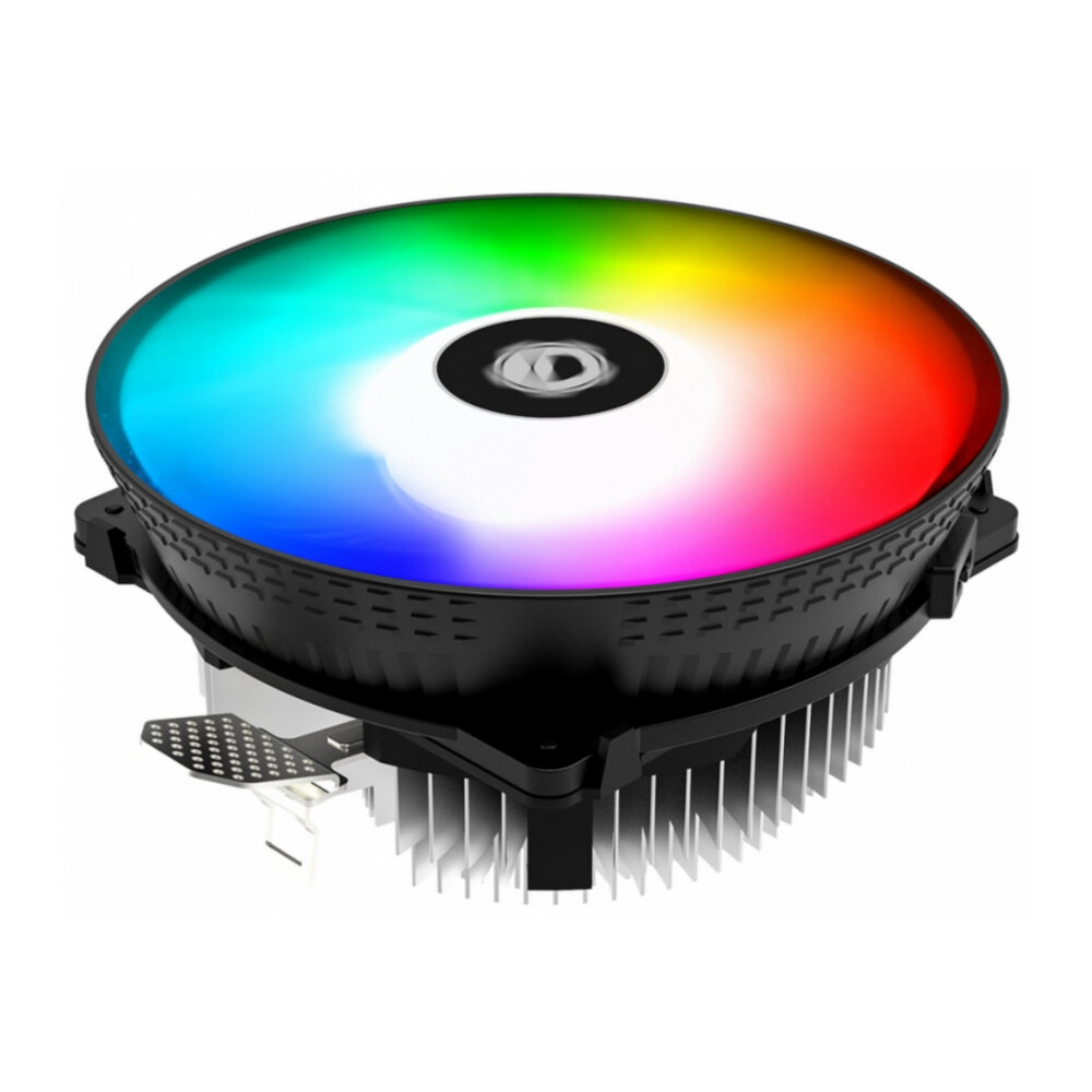 Вентилятор для процессора ID-COOLING DK-03 RAINBOW Socket AMD/115X/1200, FRGB, 120mm, 1800rpm, 25.6 дБ, 100W, PWM 4-pin, Al (DK-03 RAINBOW)
