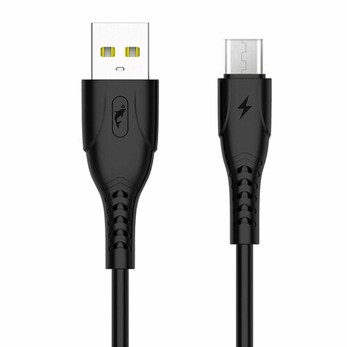 Кабель USB - micro USB, SKYDOLPHIN S08V, черный, 1 шт. кабель usb micro usb skydolphin s20v 100 см белый 1 шт