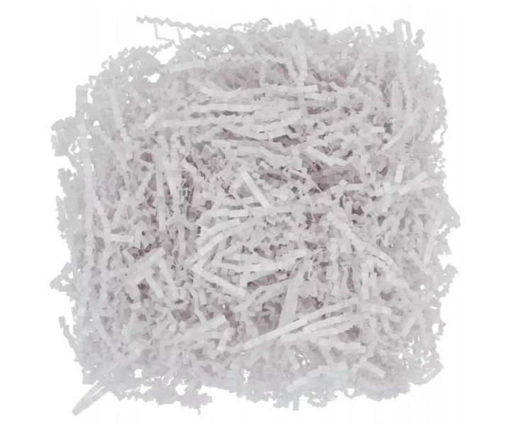 фото Бумажный наполнитель для подарков, белый, 100 гр