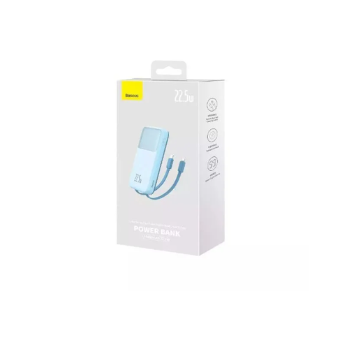 Внешний аккумулятор Baseus Comet Series с двойным кабелем и цифровым дисплеем 20000 mAh 225 W Black PPMD020103 499400₽