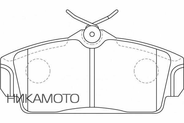 SB NAGAMOCHI BP22230 Колодки тормозные NISSAN ALMERA 1.5 2002 - по наст. время NISSAN ALMERA 1.8 2002 - по наст. время