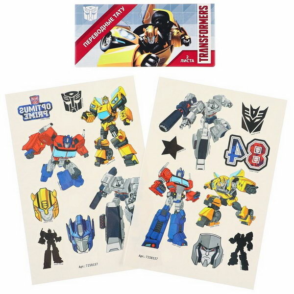 фото Детские тату, Переводные тату Transformers 2 листа