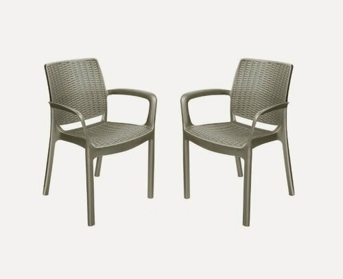 Изображение товара Кресло садовое RODOS 59х55х82 см, 1 шт, цвет бежевый