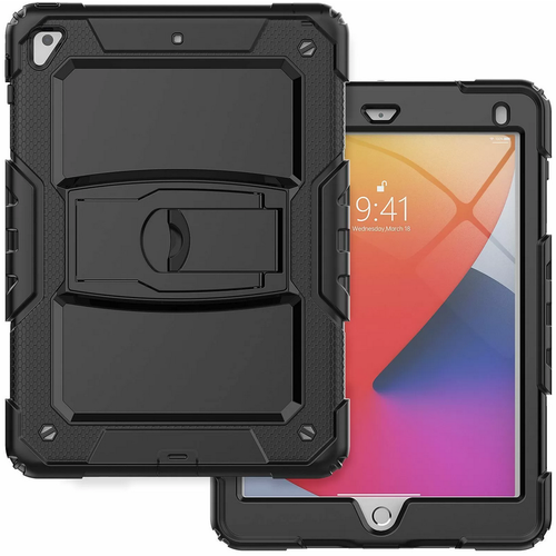 Противоударный чехол для iPad 10.2 (2019, 2020, 2021), METROBAS Protective Case черный