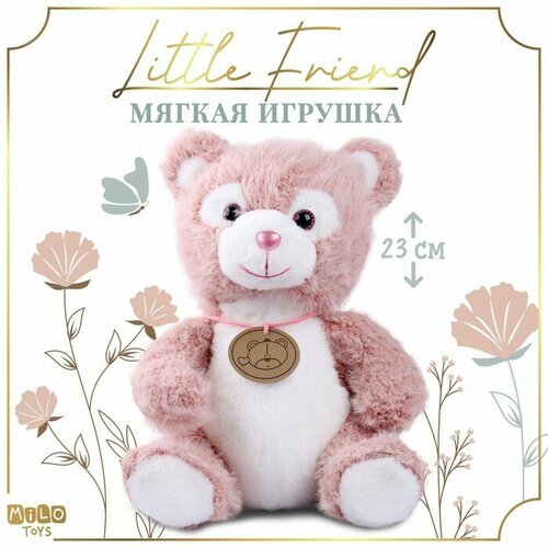 Мягкая игрушка Little Friend, медведь, цвет розовый мягкая игрушка little friend медведь цвет коричневый