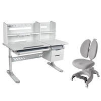 Комплект парта Ortensia II Grey + кресло Solerte Grey