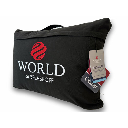 Подушка World of Belashoff 50х70 DuoClim Наполнитель полиэфирное волокно Huvis Корея ткань верха 1 сторона - Тик Хлопок 100 2 сторона - ткань Outlast с охлаждающим эффектом 3390₽
