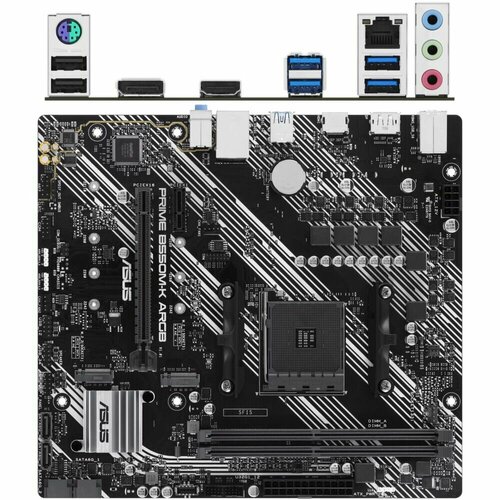 Материнская плата ASUS Prime B550M-K ARGB B550 Socket AM4 2xDDR4 4xSATA3 RAID 2xM2 2xPCI-E16x 6xUSB32 DP HDMI Glan mATX 1259400₽