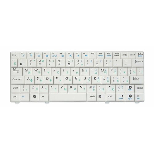 Клавиатура для ноутбука Asus EEE PC T91MT белая клавиатура для ноутбука asus eee pc t91mt русская белая