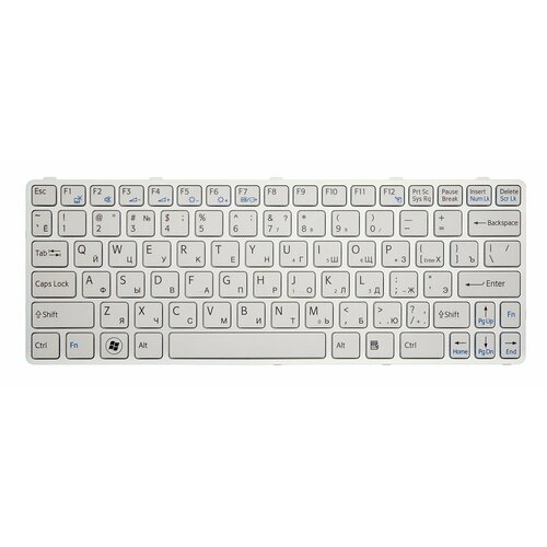 Клавиатура для ноутбука SONY SVE11 белая клавиатура для ноутбука sony sve11 белая розовая рамка p n 149036311 149036351 hmb8820nfj12