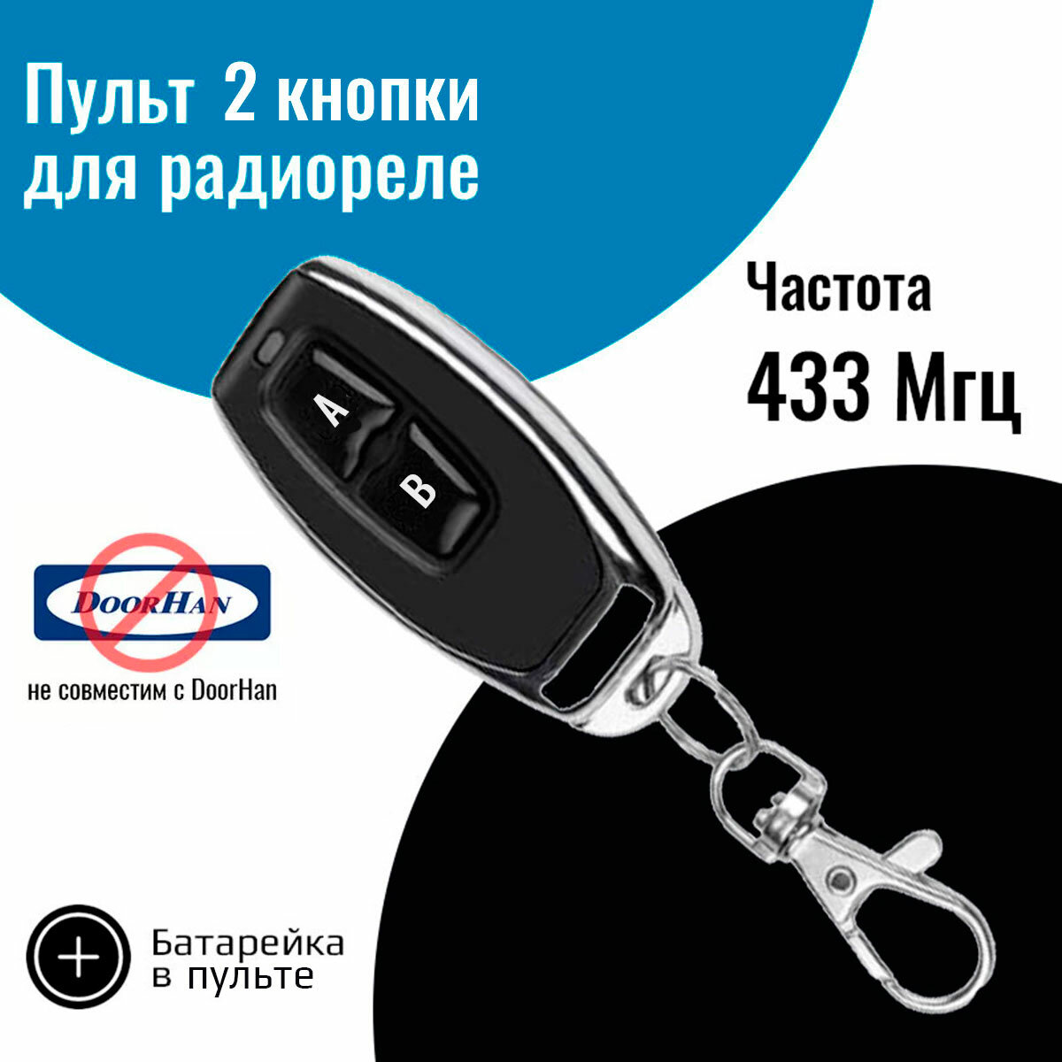 Пульт управления для радиореле RF 433 МГц